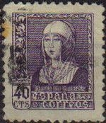 z vendido ESPAÑA 1938 858 Sello Isabel la Católica 40c Usado Espana Spain Espagne Spagna Spanje Spanien 